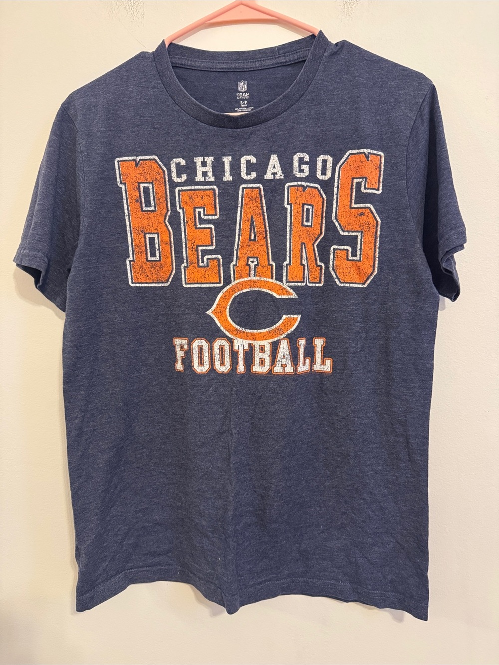 Chicago Bears Short Sleeve Crewneck Tee - Navy & Orange